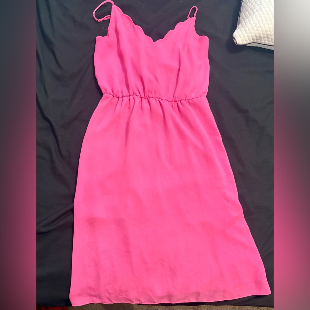 Socialite hot pink Strapless Dress